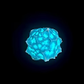 Glowing Blue Honeycomb Structure Decorative Ornament Set for Home Decoration
