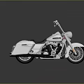Shiny Silver Cruiser Motorcycle With Chrome Accents Black Seat Spoked Wheels And Floor Reflection