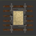 Wooden Mine Cart On Rail Tracks With White Material Inside