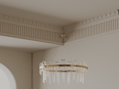 Modern chandelier 3d model