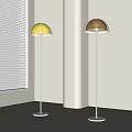Nordic Middle Style Floor Lamp 3d model