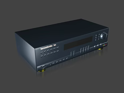 Rockville RPA Audio Amplifier With Digital Display Control Knobs And Buttons For Home Sound Systems 3d model