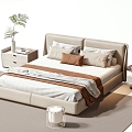 Modern Double Bed 3d model