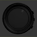 Professional Black Telephoto Camera Lens With Clear Glass And Grip Rings