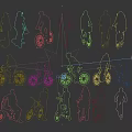 Group of Diverse People Riding Different Types of Bicycles in Various Styles