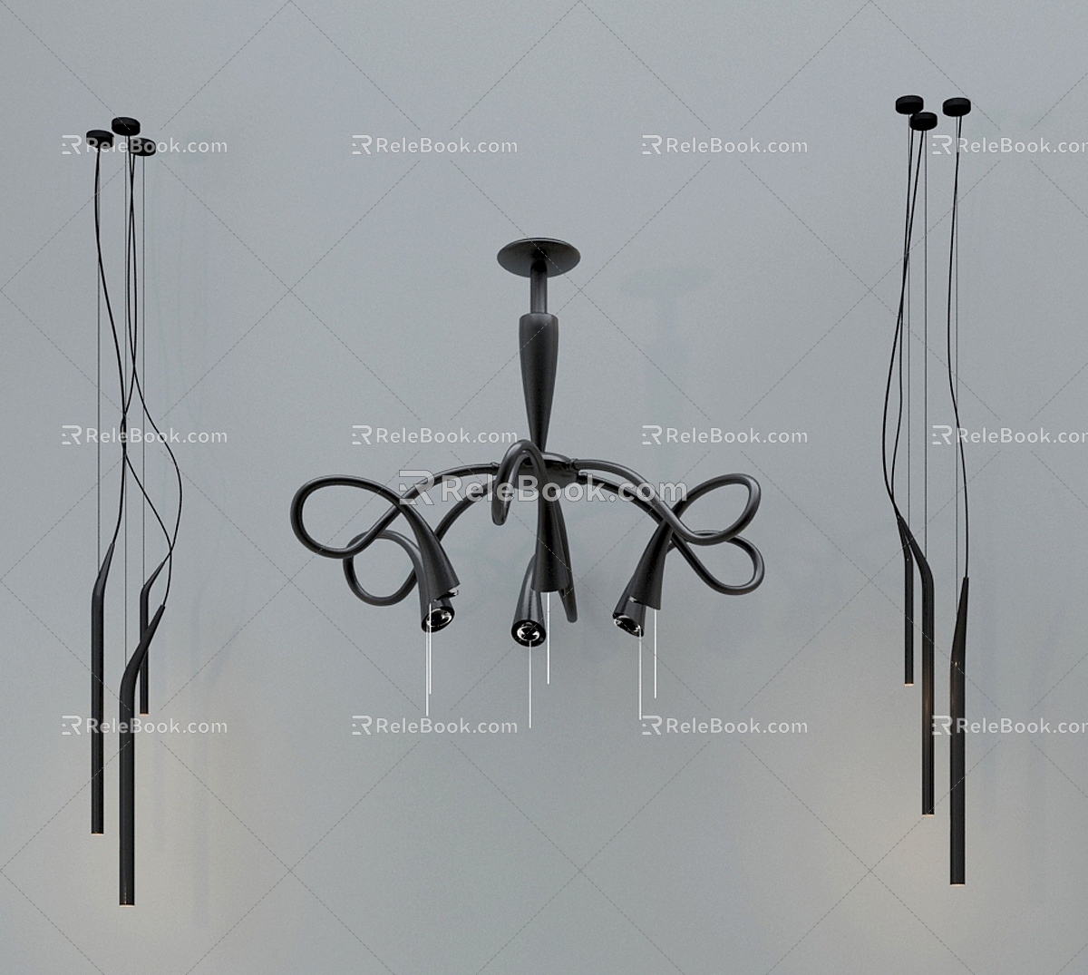 Chandelier Metal Chandelier Living Room Chandelier Bedroom Chandelier 3d model