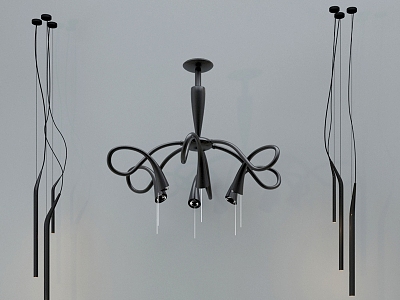 Chandelier Metal Chandelier Living Room Chandelier Bedroom Chandelier 3d model