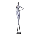 Abstract Modern Female Sculpture With Slender Figure And Elegant Standing Pose