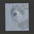 Snow Covered Glacier Terrain With Cracks And Smooth Ice Surface Textures 3d model
