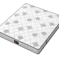Comfortable White Mattress With Quilted Pattern Spring Support And Elegant Design