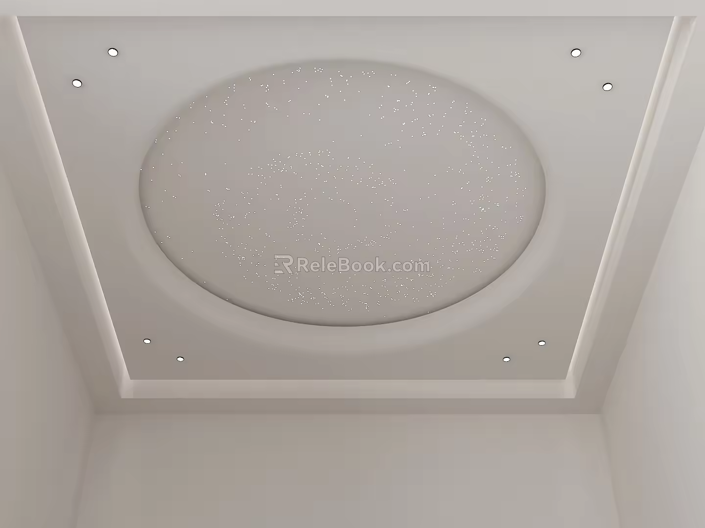 Technology Star Empty Top Cream Wind Ceiling House Silent Wind Ceiling Optical Fiber Light Star Empty Top Bar Star Empty Top KTV Box Top Night Sky Ceiling 3d model