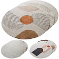 Modern Round Carpet 3d model