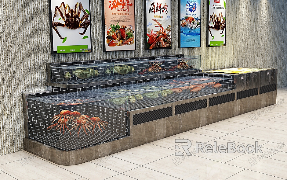 Modern Seafood Pond Seafood Pond Reformed model