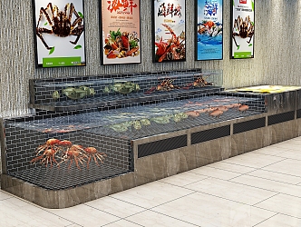 Modern Seafood Pond Seafood Pond Reformed 3d model