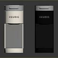 Modern BURIC Electric White And Black Water Dispenser With Sleek Design And Transparent Panel
