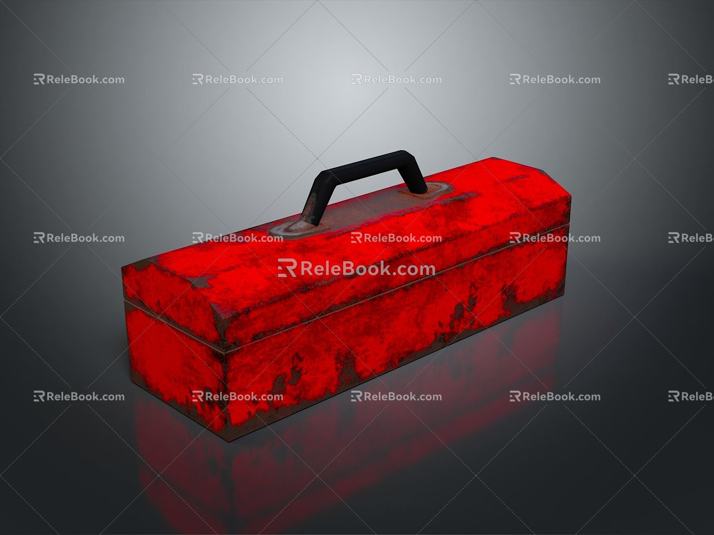 Toolbox tin box iron box plastic box box box container realistic model