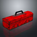 Toolbox tin box iron box plastic box container realistic 3d model