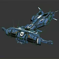 Modern Spaceship Spacecraft 3d model