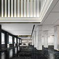 Light Luxury Hall Chen Lobby 3d model