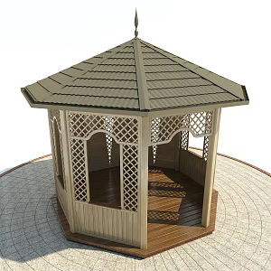 Pavilion gazebo 3d model