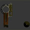 Rocket rocket launcher RPG air-to-air weapon air-to-air missile shoulder-mounted missile shoulder-mounted rocket 3d model
