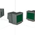 Old desktop computer 3d model