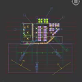 Rexue Shiguang Restaurant Wooden Structure Open Layout Order Counter Menu Screens Colorful Decorations Geometric Flooring