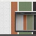 Modern wall panel three-dimensional decorative panel 3d model