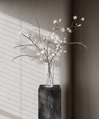 Modern floral ornaments 3d model