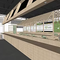 Cozy Restaurant Interior Featuring Wooden Frames Green Panels Wall Mural Round Lights And Booth Seats