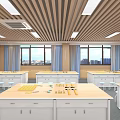 Modern Classroom Universal Classroom 3d model