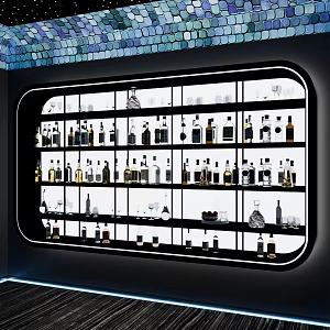 Modern Wine Cabinet Wine Cabinet Wall Cabinet Wine Cabinet 3d model