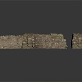 Ancient Building Stone Arch Components With Curved Design And Textured Surface