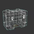 Green Weapon Storage Case Marked 09 With Sturdy Handles And Stripes