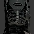 High Top Outdoor Hiking Boots With Gray Black Camo Design Thick Treaded Sole