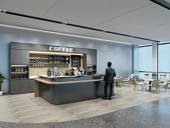 Modern Cafe 3d model