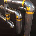 INDUSTRIAL LOFT PIPE SCI-FI PIPE 3d model