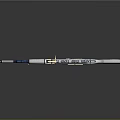 Artistic Decorative Rifle With Blue And White Floral Pattern Design