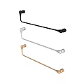Stylish Bathroom Towel Bars In Brushed Gold Chrome And Matte Black Finishes