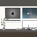 Projector Projection Curtain Projection Equipment Display Screen Projector Potted Laser TV Appliance 3d model