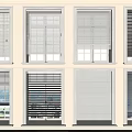 Various Window Blinds Styles on Multiple Home Windows for Interior Design
