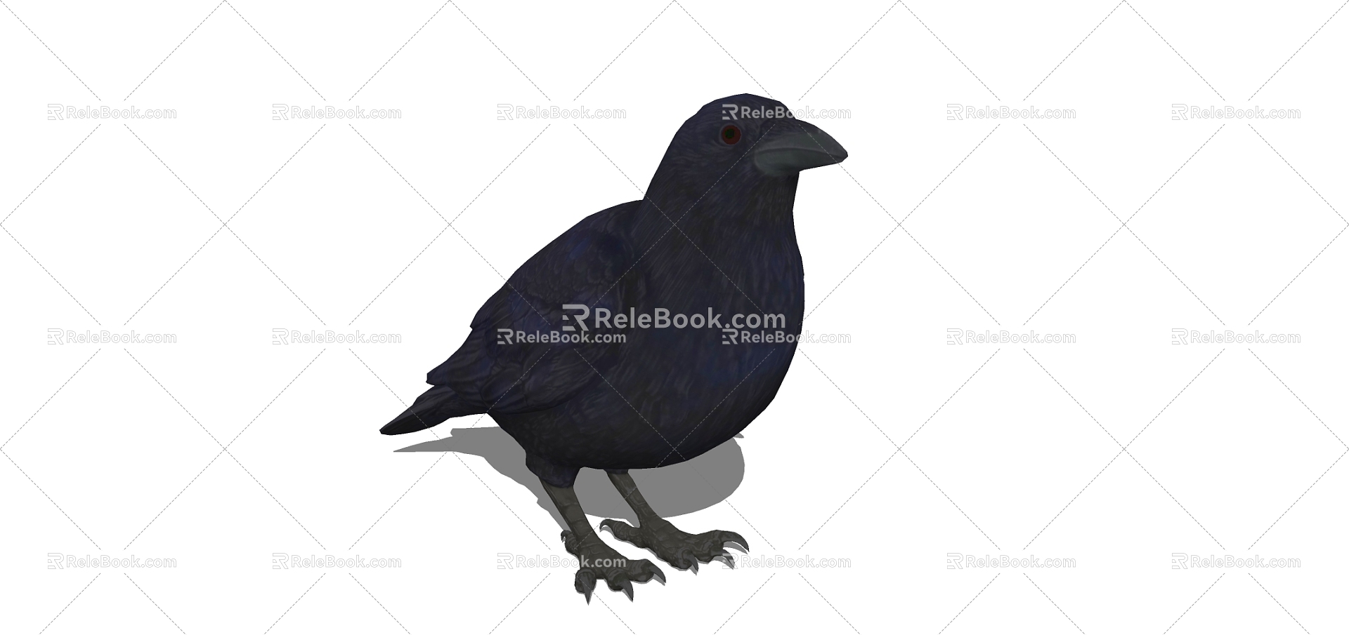 Modern Crow Animals 3d model