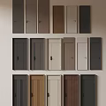 Modern Interior Hinged Doors Collection With Various Colors And Wooden Finishes