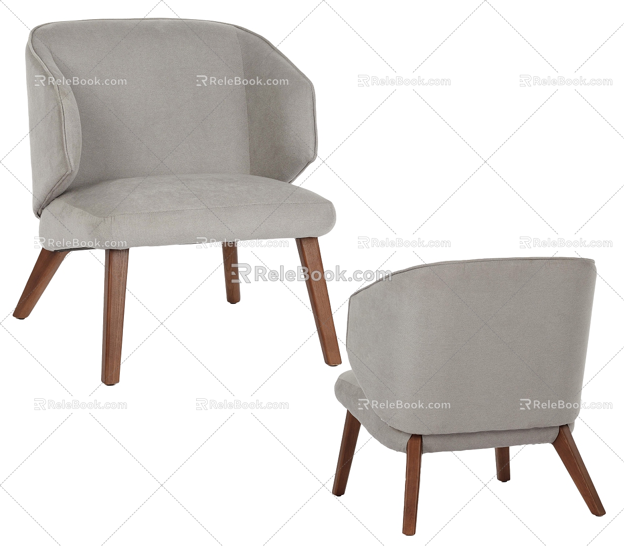 Single Sofa Armchair 3d model