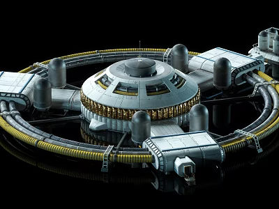 Modern Space Base 3d model