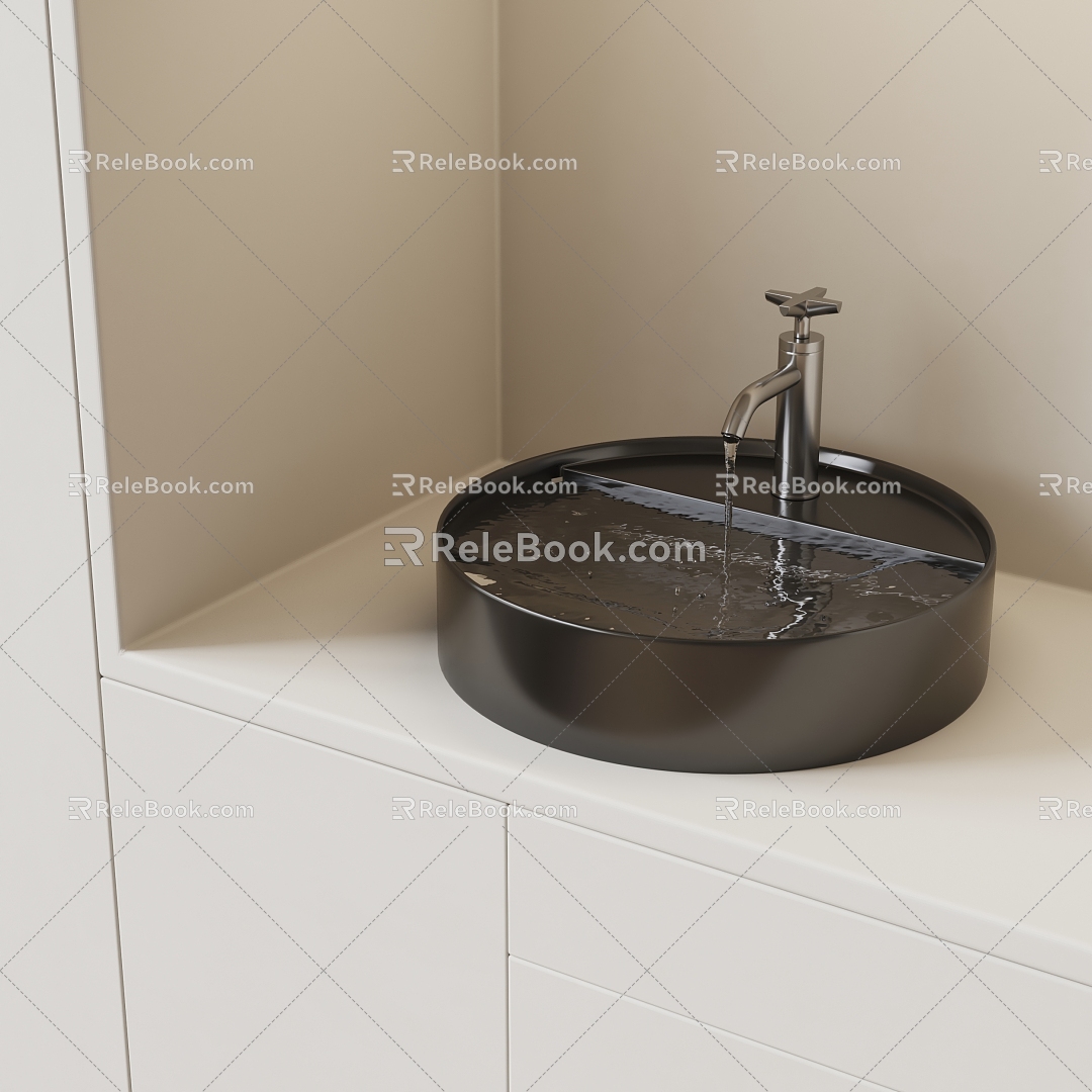 Modern sink 3d model