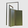 Modern Metal Frame Geometric Structure With Clean Lines And Minimalist Design