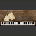 Antique Piano Classical Piano Medieval Piano Antique Musical Instruments Classical Instruments Piano Western Musical Instruments 3d model