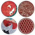 Round carpet 3d model