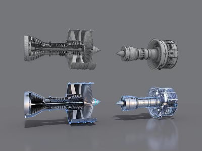 Industrial Equipment Mechanical Components 3D Models With Metal Structures And Precision Design 3d model